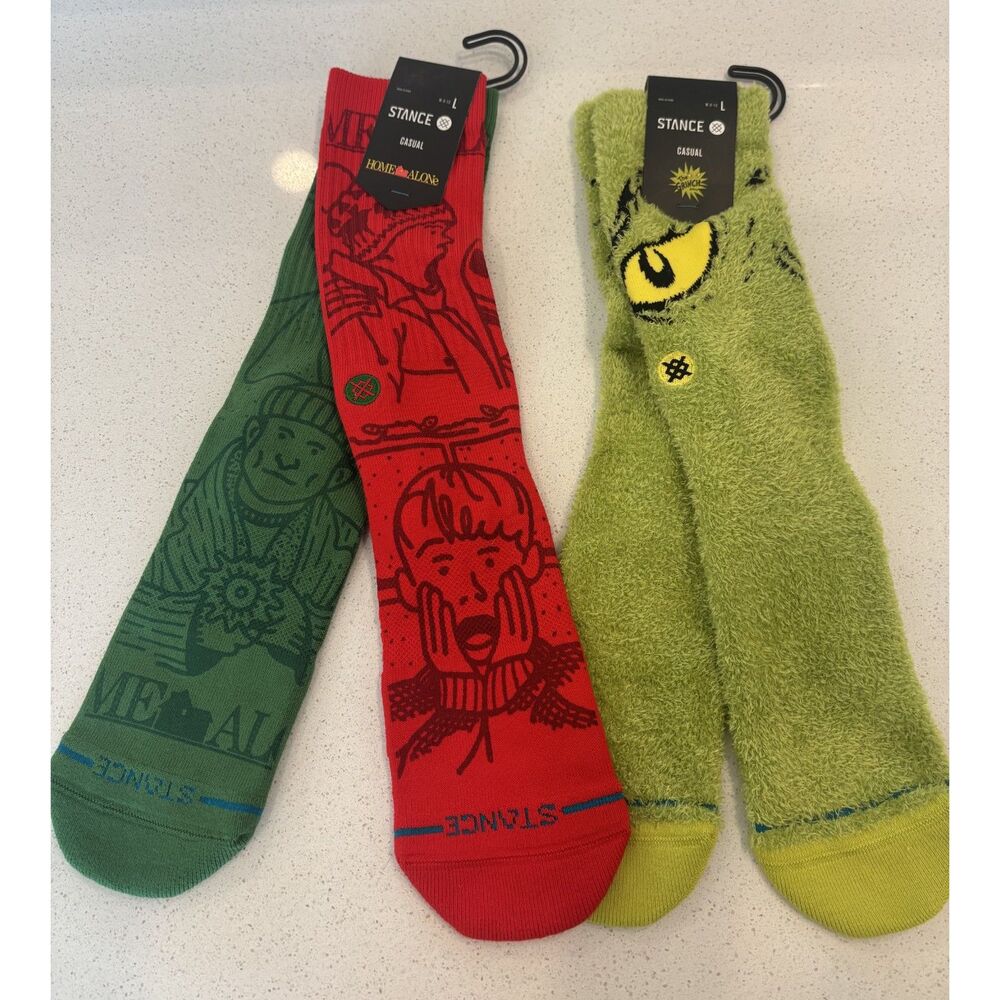NWT Grinch Stance Sock SET Christmas